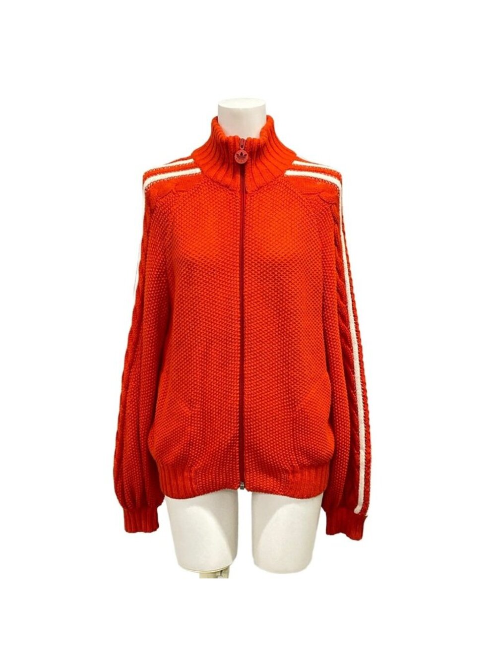 Gucci Jacket Red White Zip Up Adidas Collaboration Cotton Linen XS
